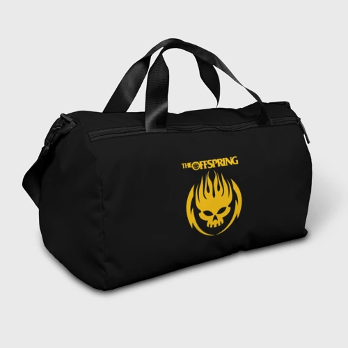 Сумка спортивная 3D The Offspring yellow skull rock-band