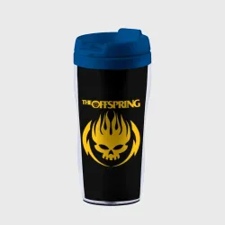 Термокружка-непроливайка The Offspring yellow skull rock-band