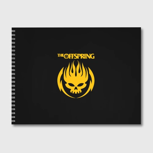Альбом для рисования The Offspring yellow skull rock-band