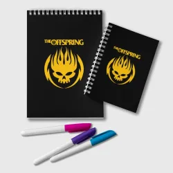 Блокнот The Offspring yellow skull rock-band