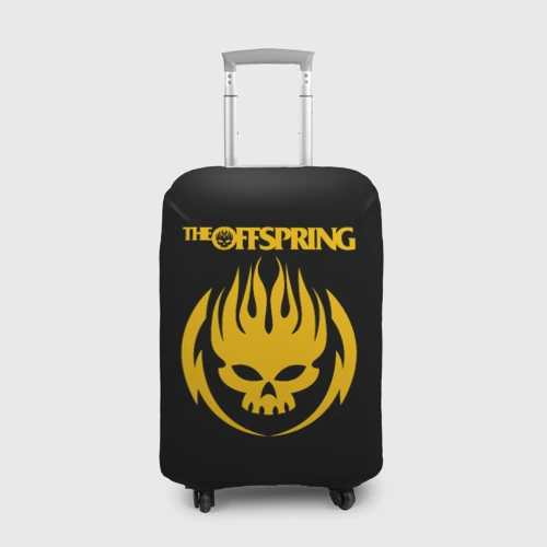 Чехол для чемодана 3D The Offspring yellow skull rock-band