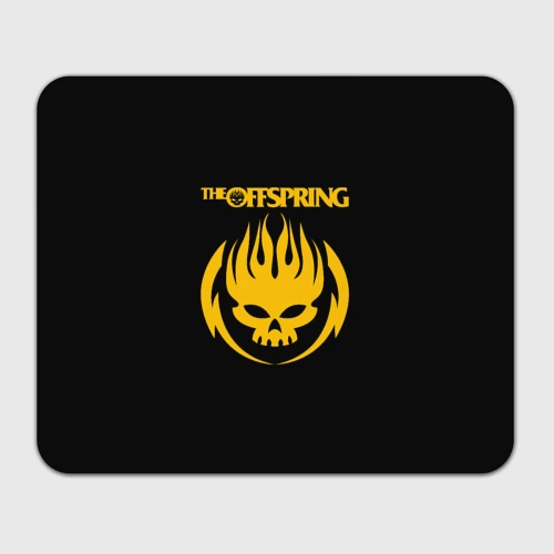 Прямоугольный коврик для мышки The Offspring yellow skull rock-band