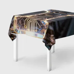 Скатерть 3D Световой железнодорожный костыль с микросхемой
