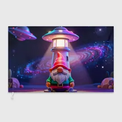 Флаг 3D Гном с прожектором