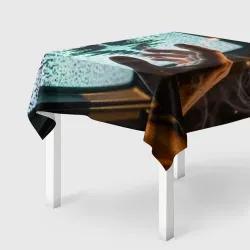 Скатерть 3D Помехи на экране ТВ