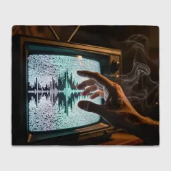Плед 3D Помехи на экране ТВ