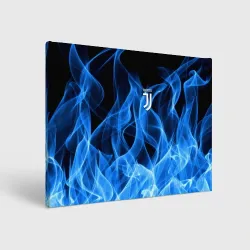 Холст прямоугольный Juventus blue fire 