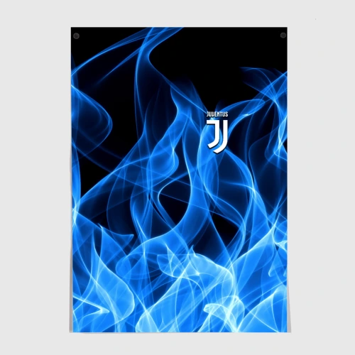 Постер Juventus blue fire 