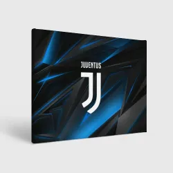 Холст прямоугольный Juventus blue geometry sport