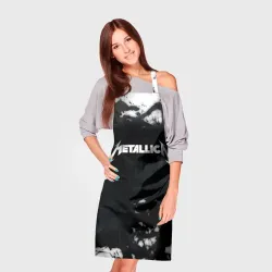 Фартук 3D Metallica black white smoke  - фото 2