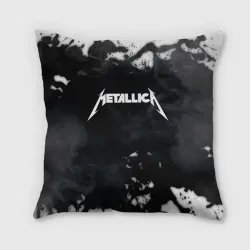 Подушка 3D Metallica black white smoke 