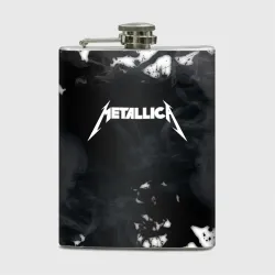Фляга Metallica black white smoke 