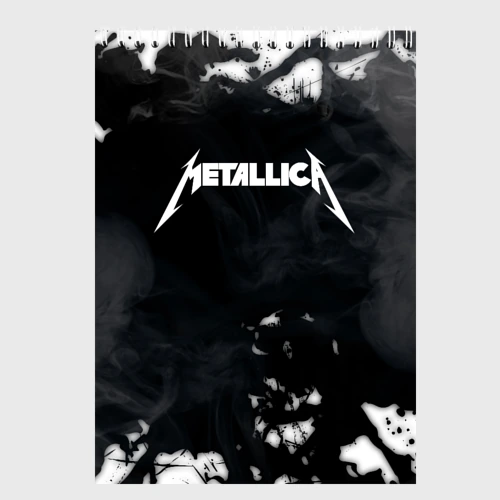 Скетчбук Metallica black white smoke 