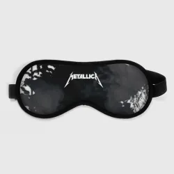 Маска для сна 3D Metallica black white smoke 