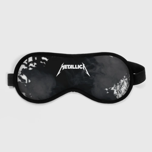 Маска для сна 3D Metallica black white smoke 