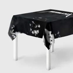 Скатерть 3D Metallica black white smoke 
