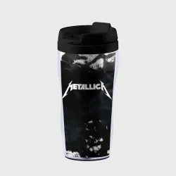 Термокружка-непроливайка Metallica black white smoke 