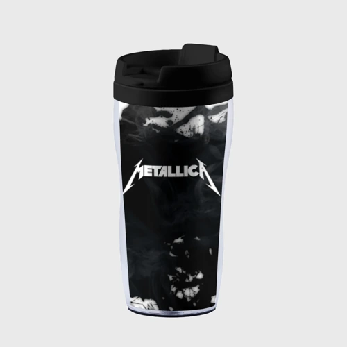 Термокружка-непроливайка Metallica black white smoke 