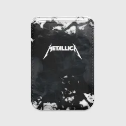 Картхолдер Magsafe магнитный Metallica black white smoke 