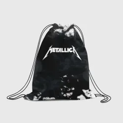 Рюкзак-мешок 3D Metallica black white smoke 