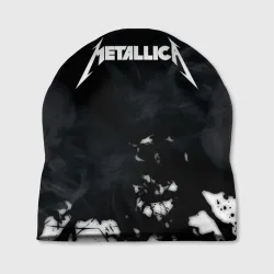 Шапка 3D Metallica black white smoke 
