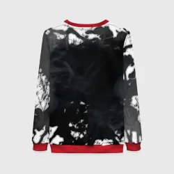 Женский свитшот 3D Metallica black white smoke  - фото 2