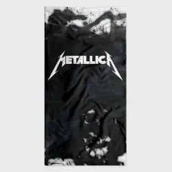 Бандана-труба 3D Metallica black white smoke  - фото 7