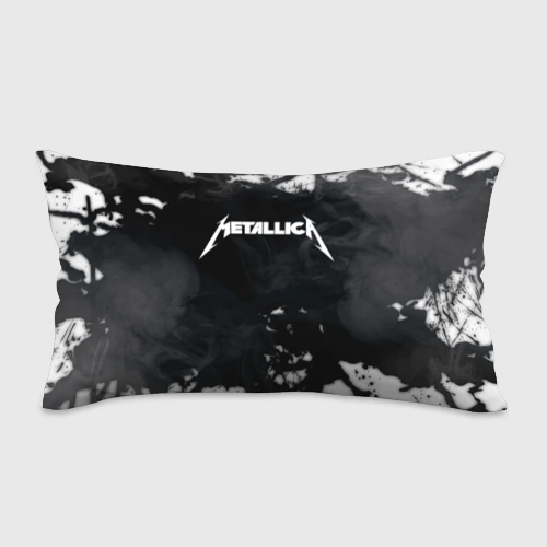 Подушка 3D антистресс Metallica black white smoke 