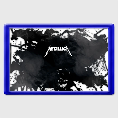 Магнит 45*70 Metallica black white smoke 