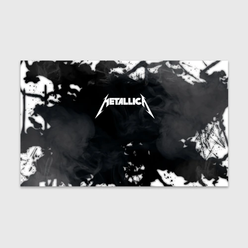 Бумага для упаковки 3D Metallica black white smoke 