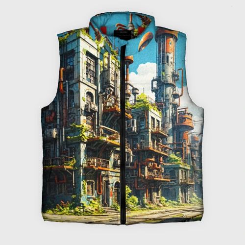 Мужской жилет утепленный 3D Газоблок 4030
