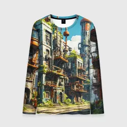 Мужской лонгслив 3D Газоблок 4030