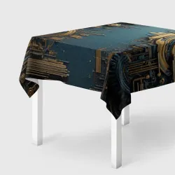 Скатерть 3D Механизмы и шестерёнки