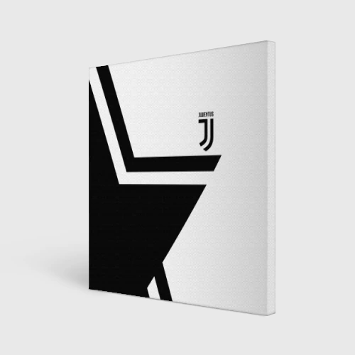 Холст квадратный Juventus black star sport 