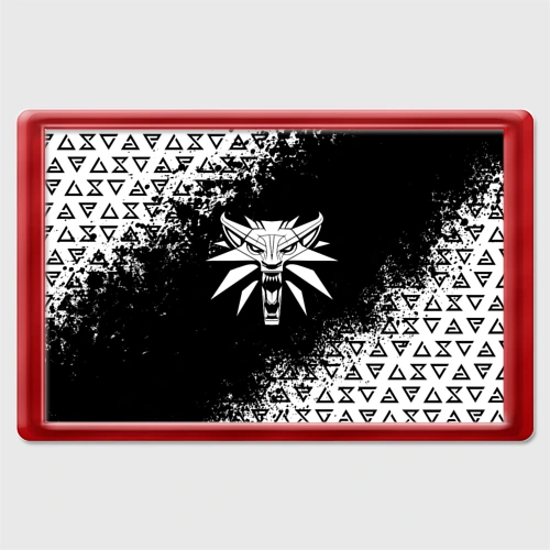 Магнит 45*70 The Witcher ведьмачьи знаки - школа волка 
