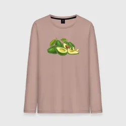 Мужской лонгслив хлопок Green avocado
