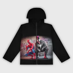 Женская ветровка 3D Spider-Man and punk Venom - collab