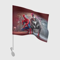 Флаг для автомобиля Venom and Spider-Man - collab