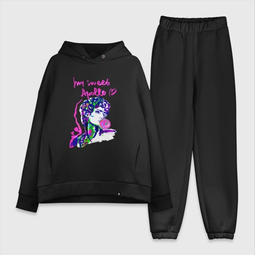 Женский костюм хлопок Oversize Аполлон с жвачкой