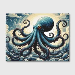 Альбом для рисования Осьминог в глубинах