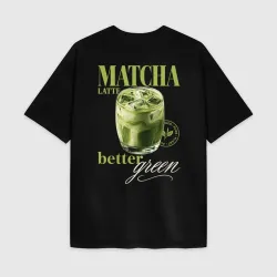Мужская футболка Oversize хлопок premium Матча латте