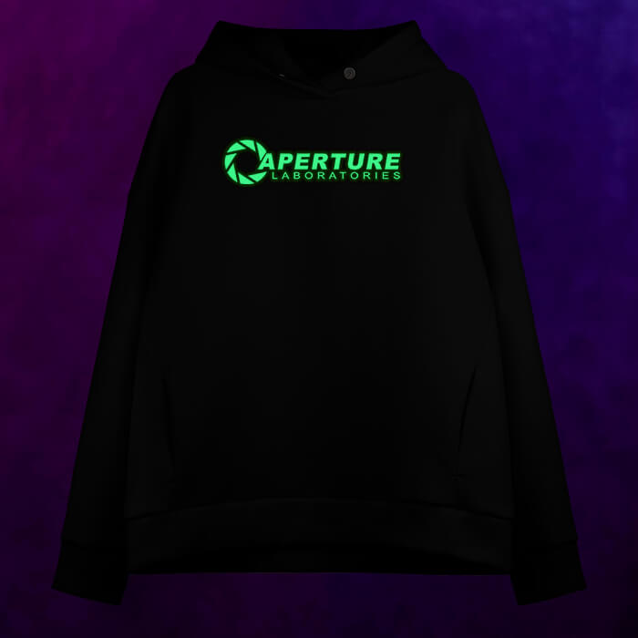 Женское светящееся худи Test subject Portal - фото 2