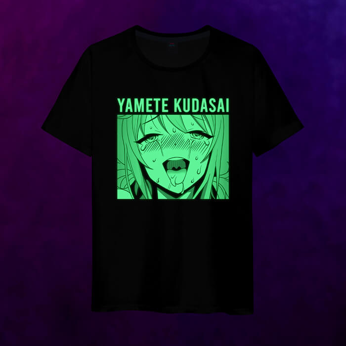 Светящаяся мужская футболка Yamete Kudasai anime - фото 2