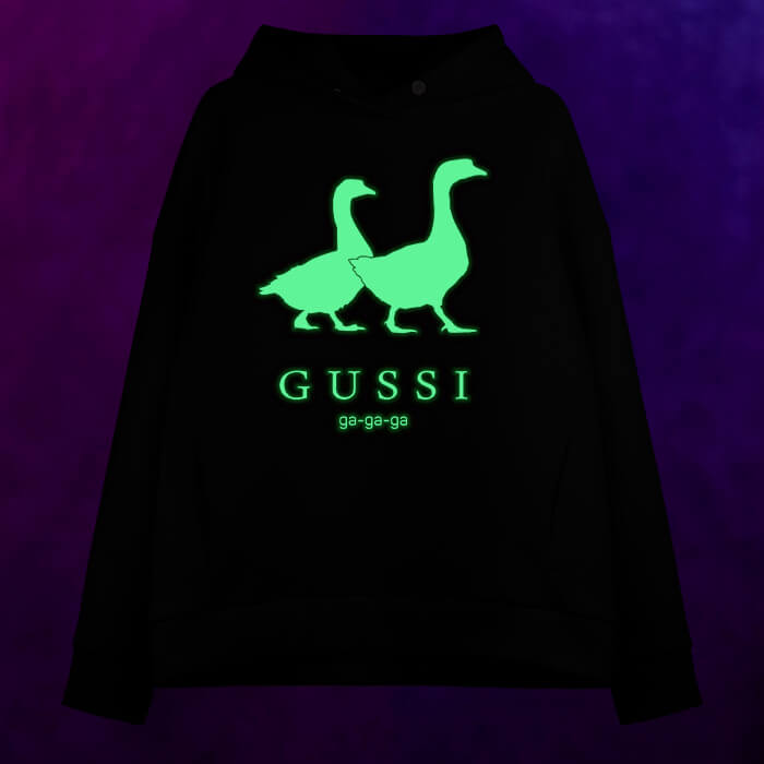Женское светящееся худи Гусси - Гуччи - фото 2