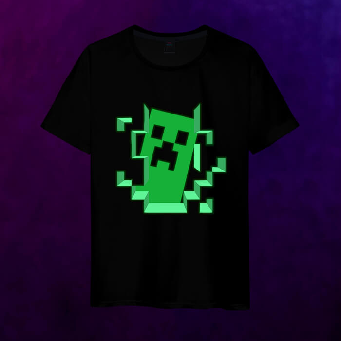 Светящаяся мужская футболка Minecraft - Cubes - фото 2