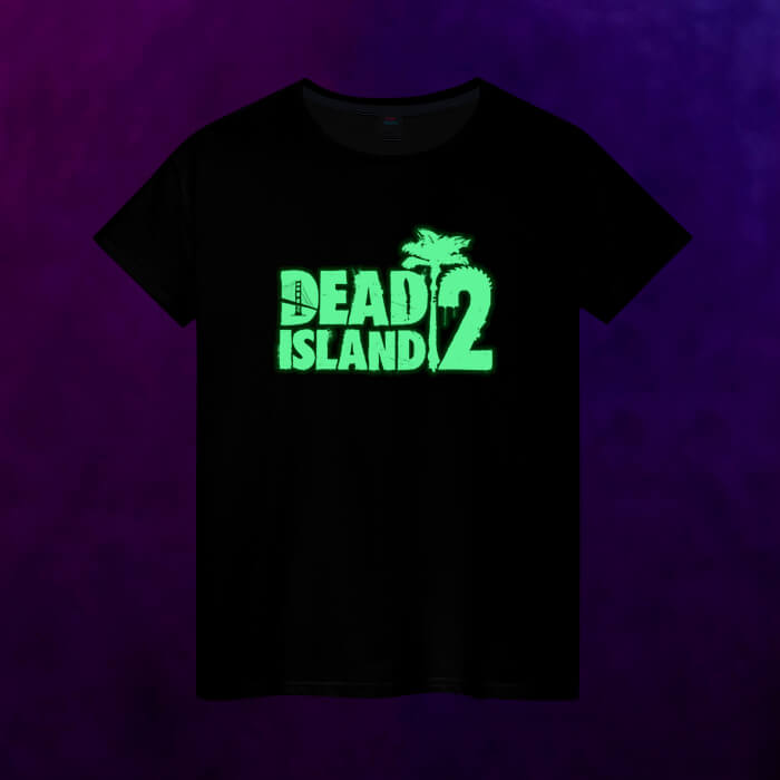 Светящаяся женская футболка Dead Island 2 - logo - фото 2