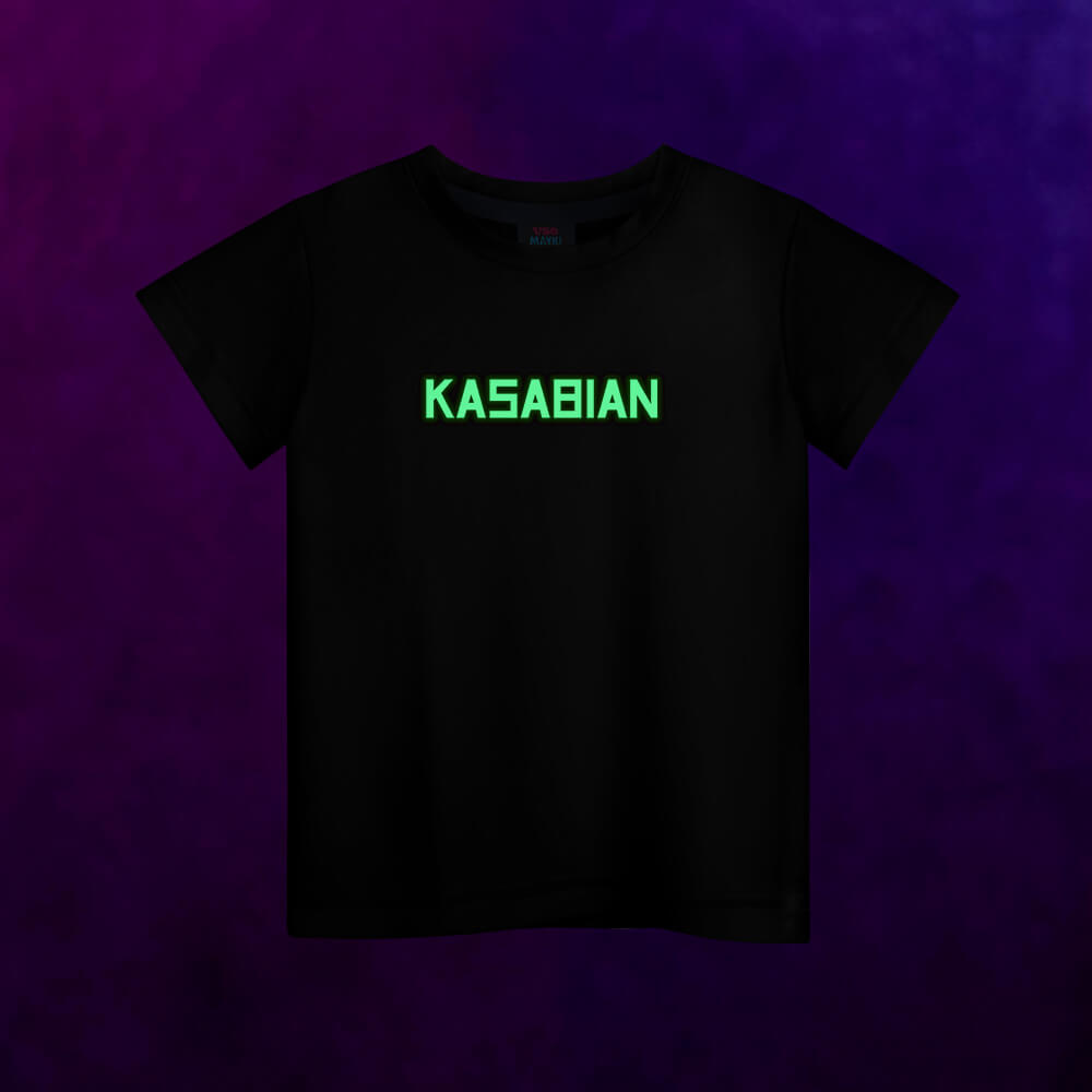 Светящаяся детская футболка Kasabian лого - фото 2