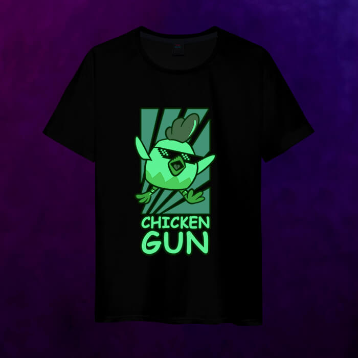 Светящаяся мужская футболка Chicken Gun - Game - фото 2
