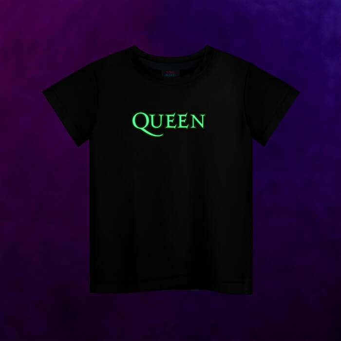Светящаяся детская футболка Queen логотип - фото 2