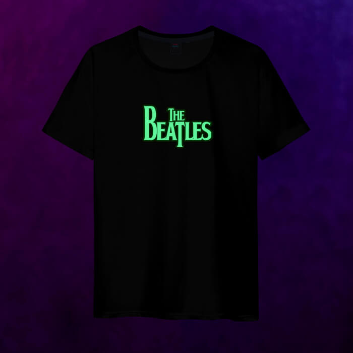 Светящаяся мужская футболка The Beatles логотип - фото 2